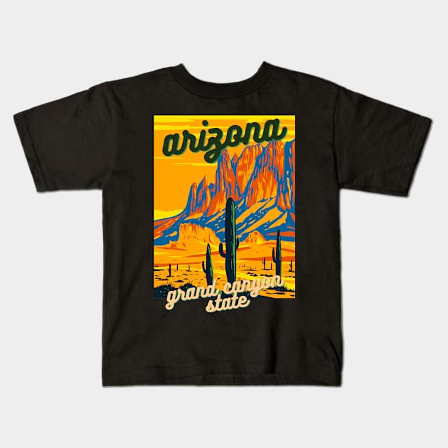 Arizona Grand Canyon State - Arizona Love Kids T-Shirt by Dreist Shirts